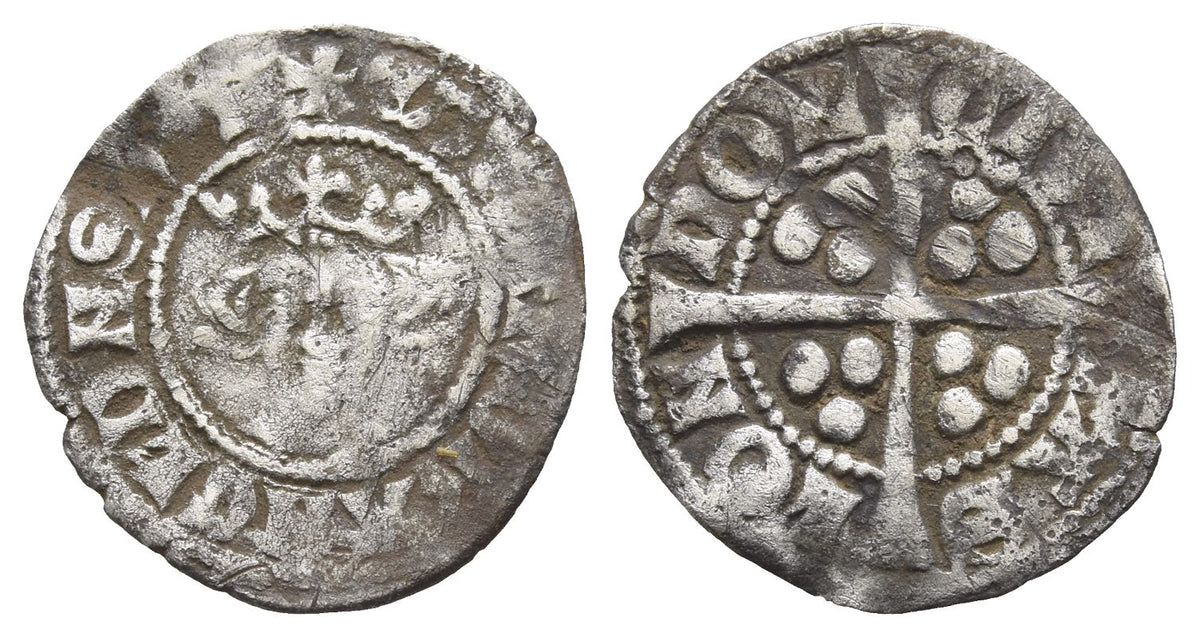 ENGLAND, EDWARD I SILVER PENNY Circa 1285 A.D.