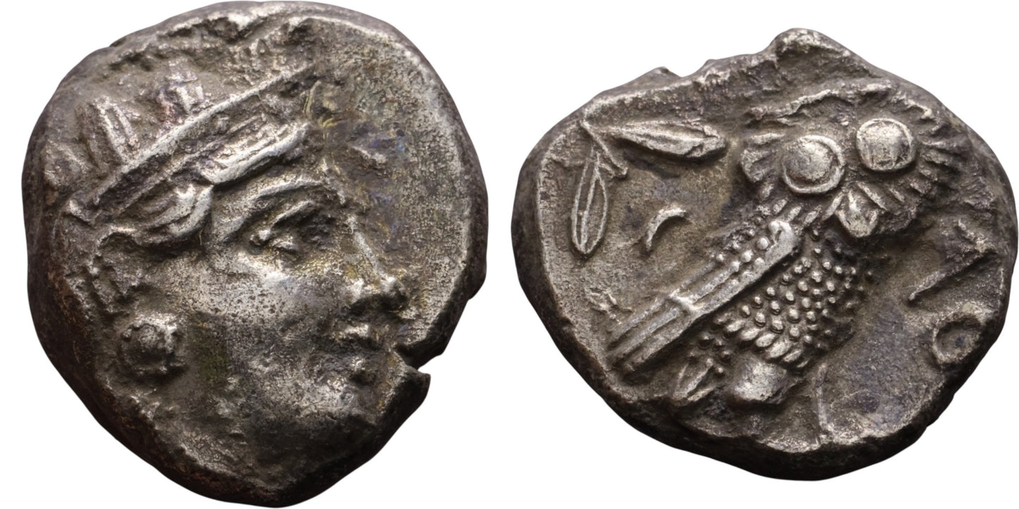 Attica. Athens circa 355-294 BC. Silver Tetradrachm AR