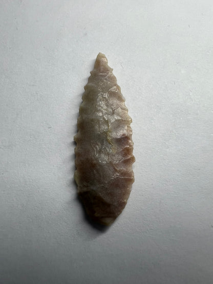 Stone Age Ancient Neolithic Stone Arrowhead in Display Case!
