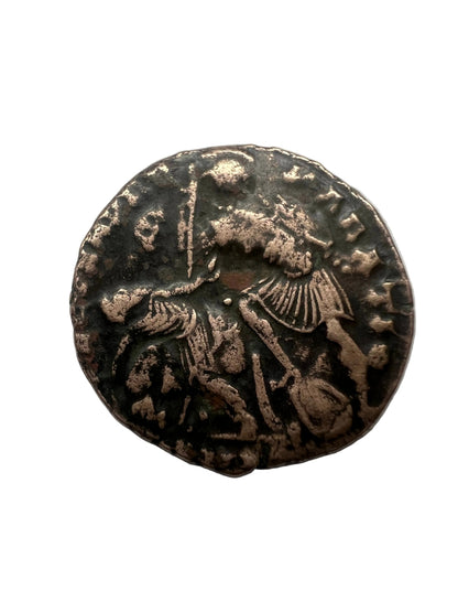 Genuine Ancient Roman Coin In Display Case (Constantinian Era Cleaned Coin)