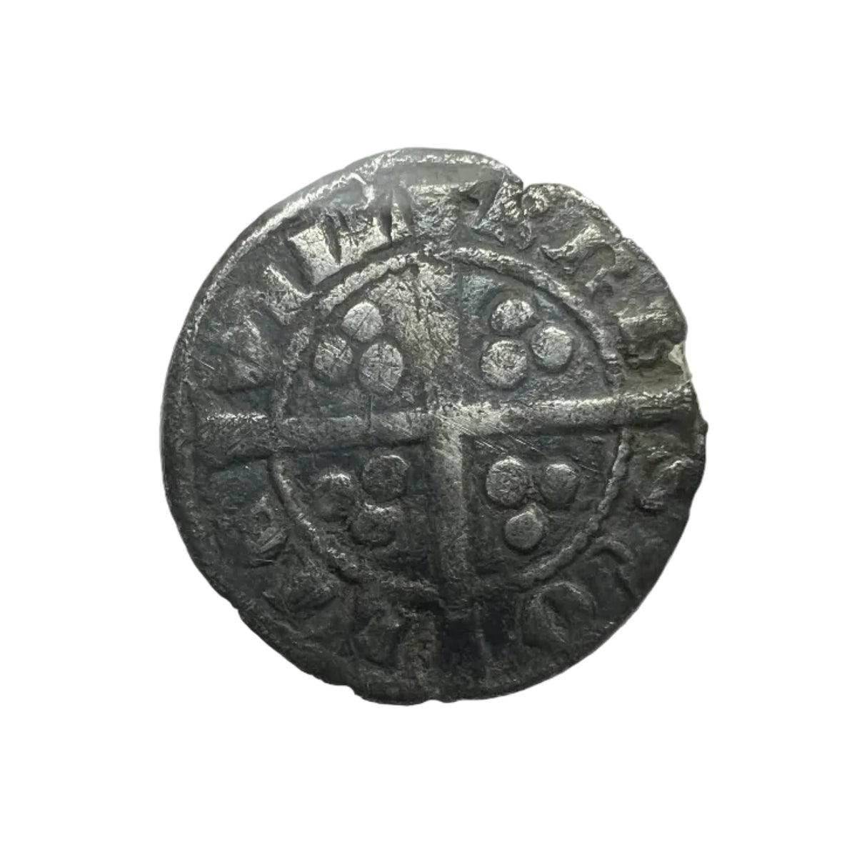 MEDIEVAL ENGLAND, EDWARD I HAMMERED SILVER PENNY Circa 1281 A.D.