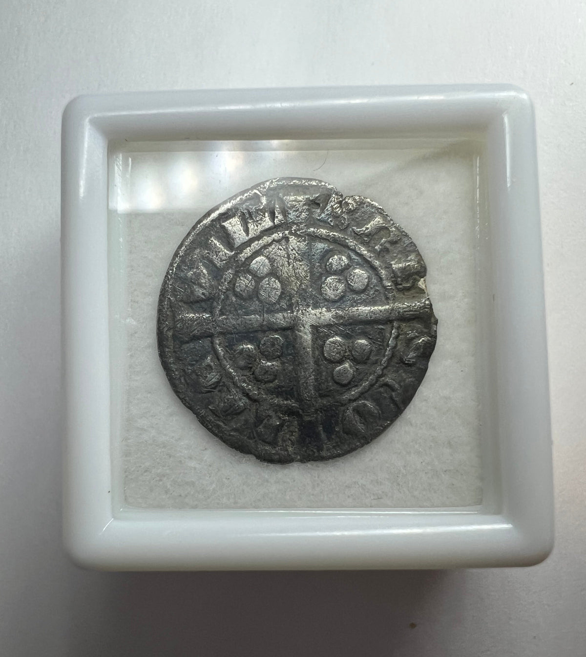 MEDIEVAL ENGLAND, EDWARD I HAMMERED SILVER PENNY Circa 1281 A.D.