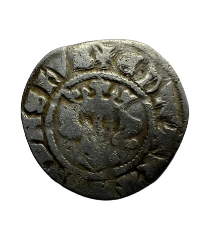 Medieval England King Edward I Hammered Silver Penny - Circa 1285 A.D. + Display Box