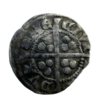 Medieval England King Edward I Hammered Silver Penny - Circa 1285 A.D. + Display Box