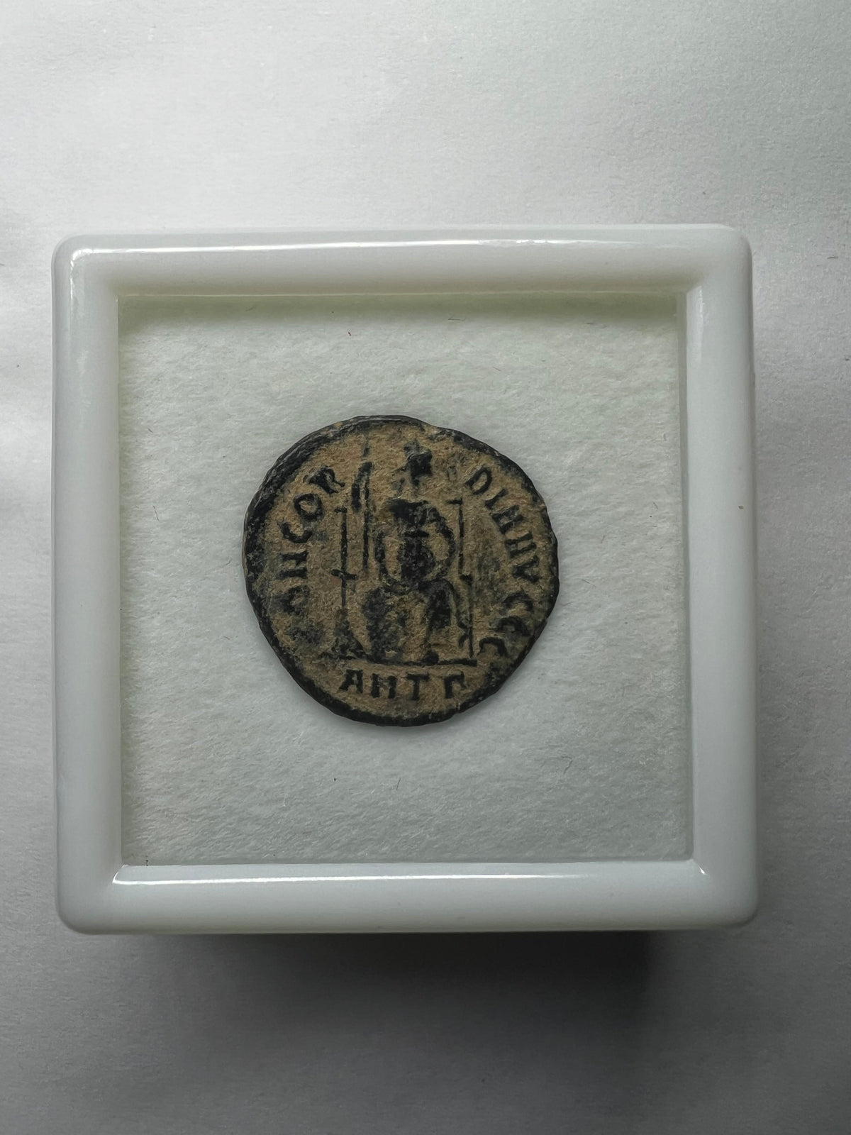 Ancient Roman Coin Emperor Theodosius I (378 A.D. - 383 A.D.) + Display Box