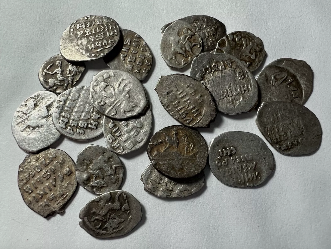 Genuine Medieval Russian Silver Coin (IVAN THE TERRIBLE)  AD. 1530 – 1584