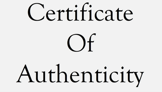 Certificate of Authenticity (COA) Add-On
