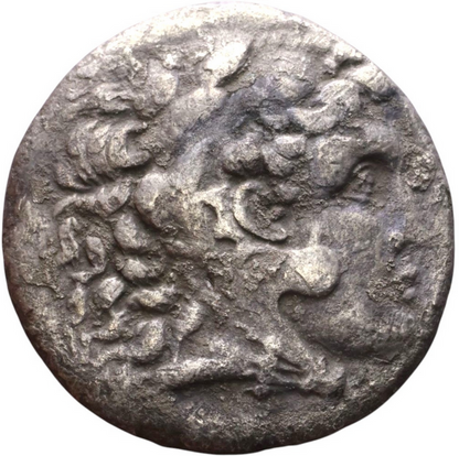 Ancient Greek tetradrachm Coin Alexander the Great Obverse