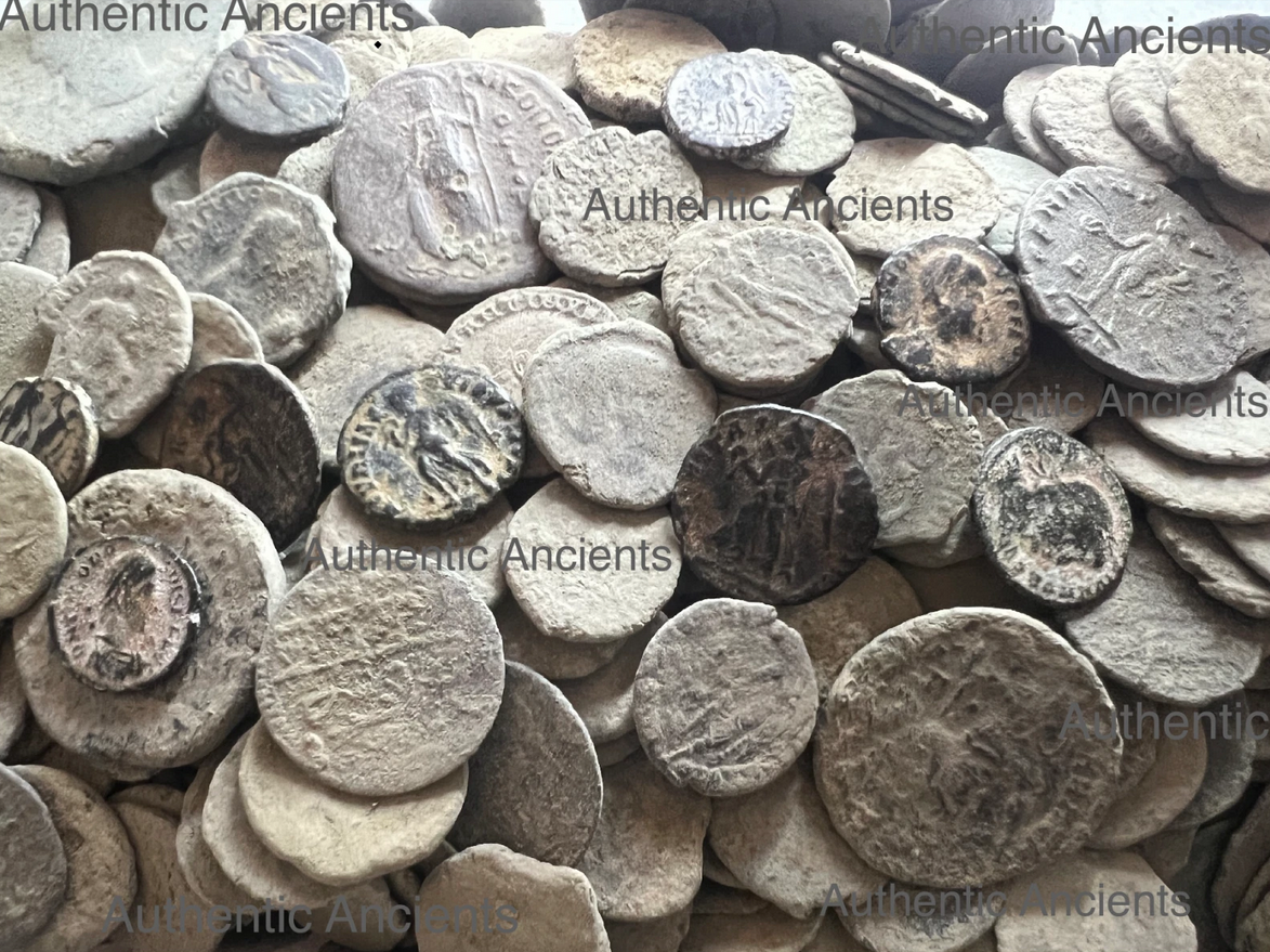 Genuine Uncleaned Roman Bronze Coins ~1700 Years Old