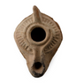 BYZANTINE TERRACOTTA OIL LAMP - CIRCA 7TH-8TH CENTURY A.D.