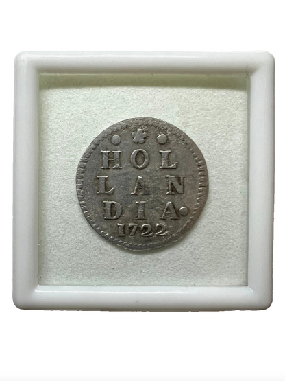 Dutch East India Company VOC SILVER Coin - Pirate Times , Slave trade - 2 Stuiver