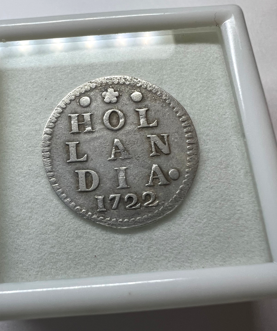 Dutch East India Company VOC SILVER Coin - Pirate Times , Slave trade - 2 Stuiver