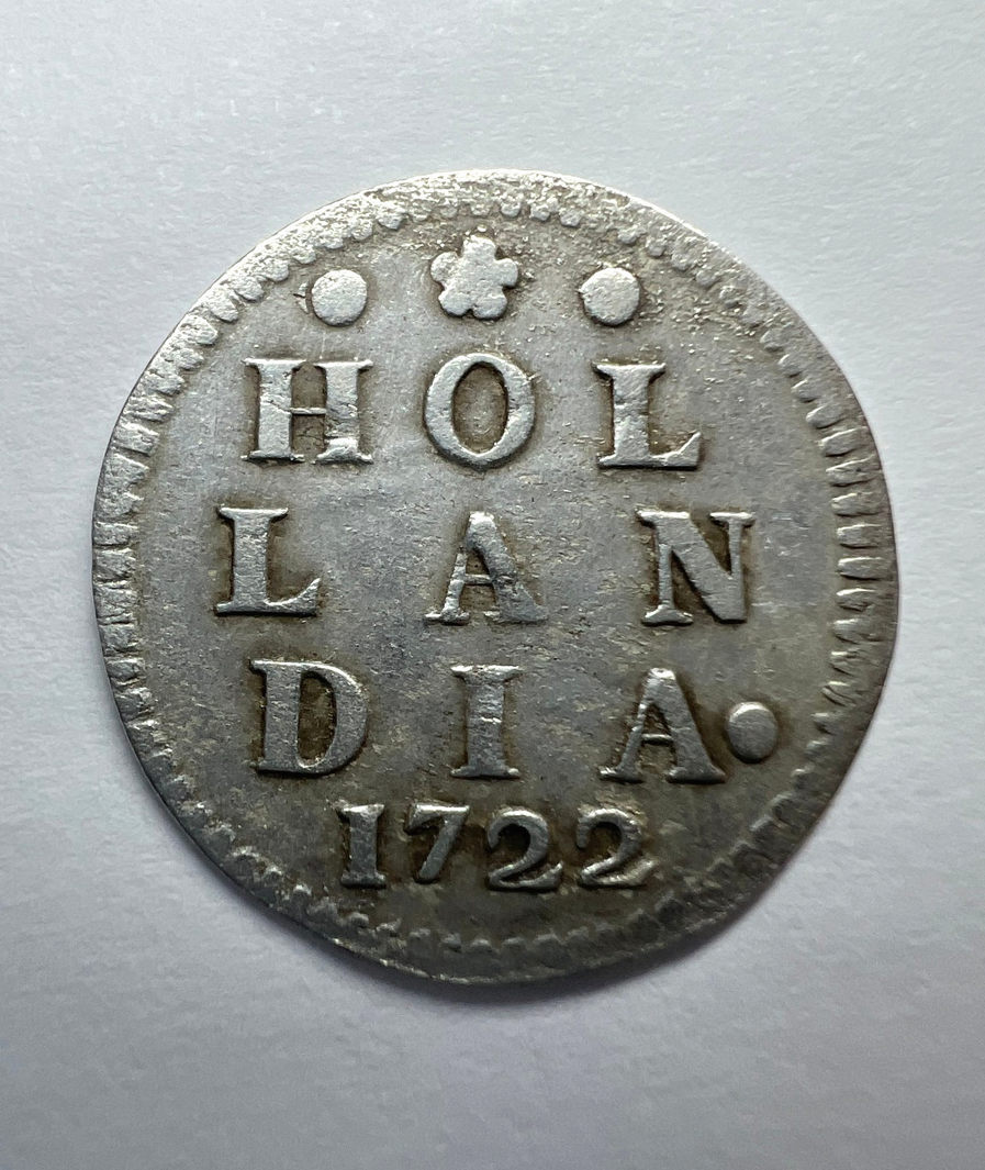 Dutch East India Company VOC SILVER Coin - Pirate Times , Slave trade - 2 Stuiver