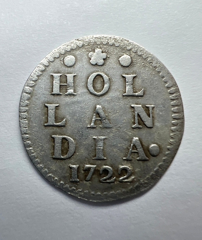 Dutch East India Company VOC SILVER Coin - Pirate Times , Slave trade - 2 Stuiver