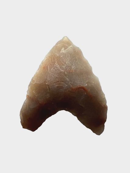 Stone Age Ancient Neolithic Stone Arrowhead in Display Box