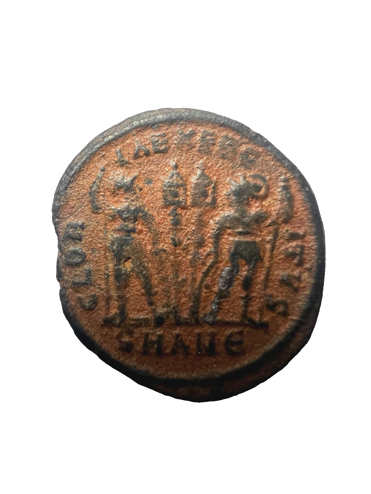 Genuine Constantinian Dynasty Ancient Roman Coin In Display Case (Beautifully Preserved)