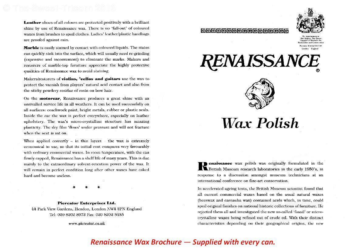 Renaissance Wax Polish, 65ml - Museum grade artefact restoration & preservation