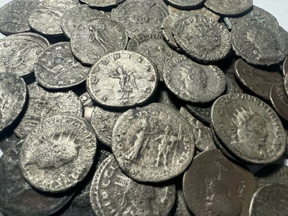 Genuine Uncleaned Ancient Roman Silver/Billon Antoniniani Coins