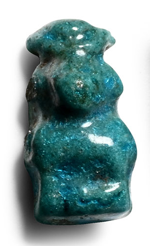 Ancient Egyptian seated baboon amulet