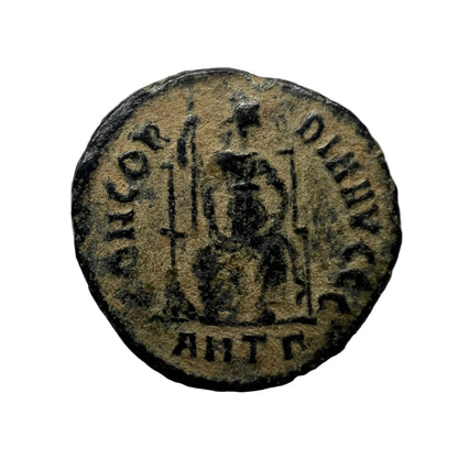 Ancient Roman Coin Emperor Theodosius I (378 A.D. - 383 A.D.) + Display Box