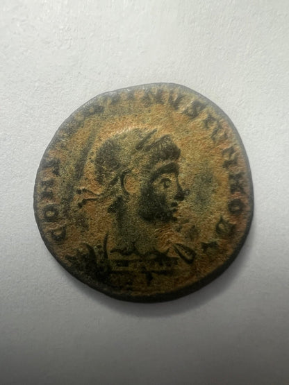 Genuine Constantinian Dynasty Ancient Roman Coin In Display Case (TOP QUALITY)