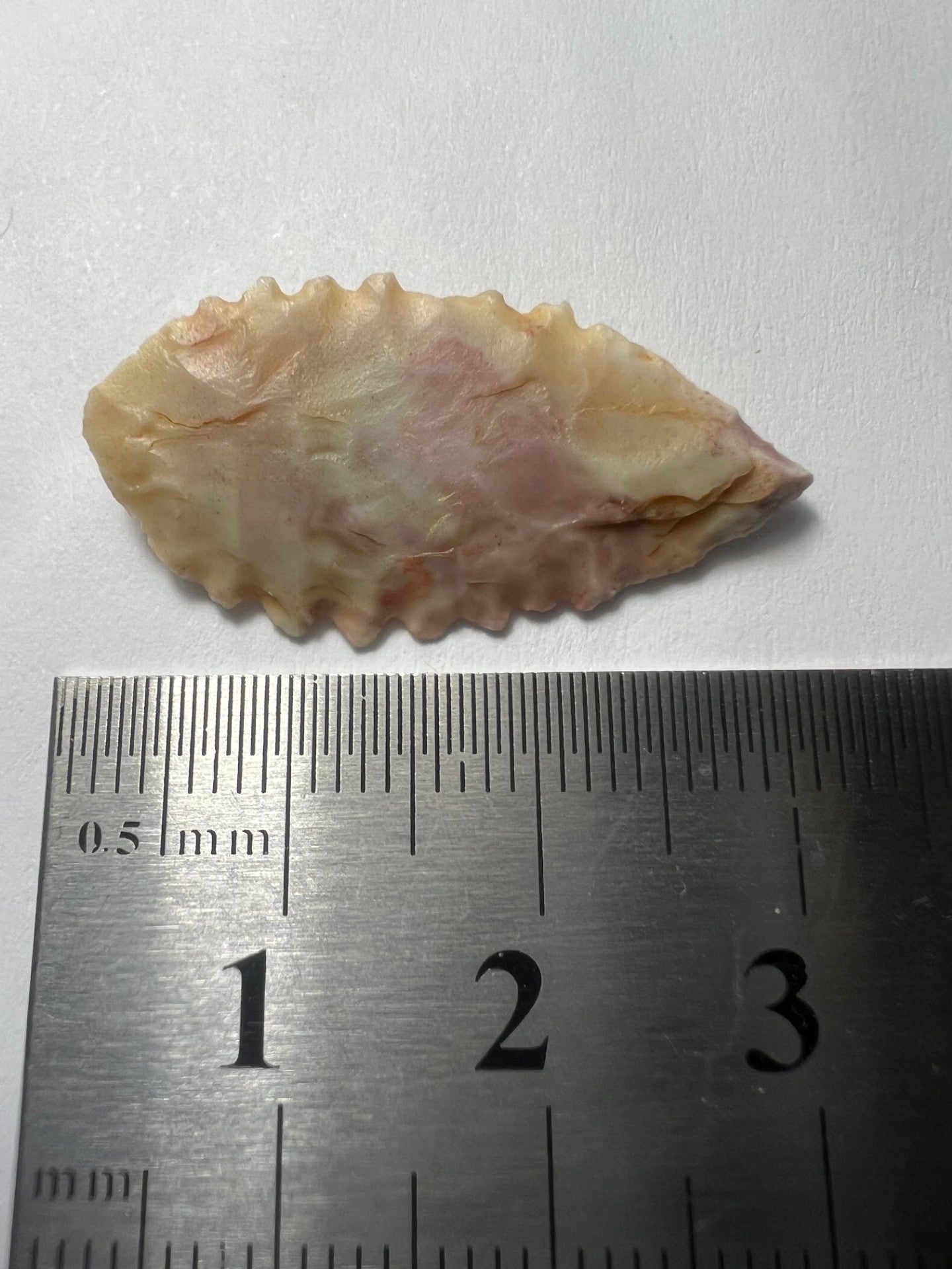 Stone Age Ancient Neolithic Stone Arrowhead in Display Box