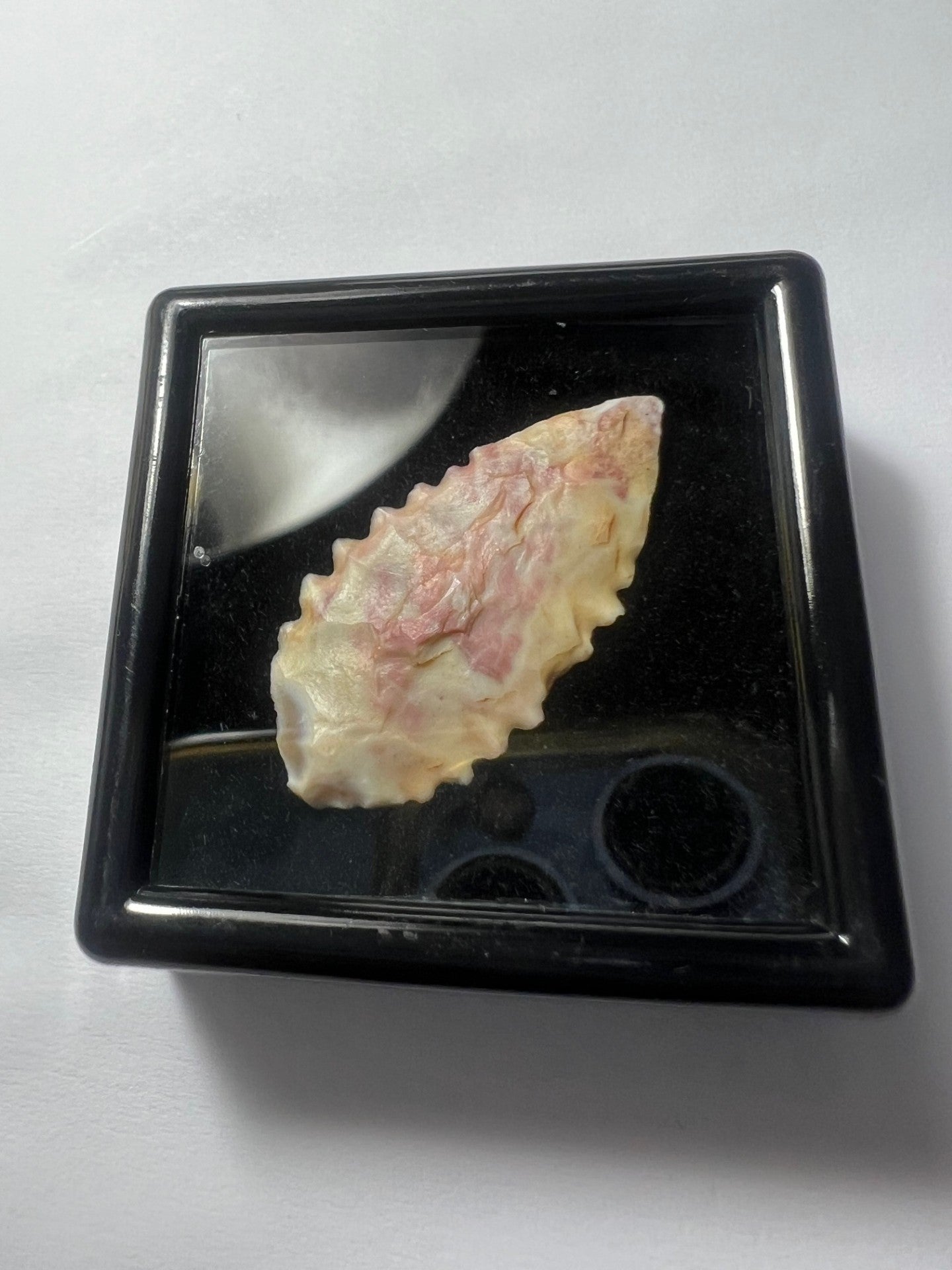 Stone Age Ancient Neolithic Stone Arrowhead in Display Box