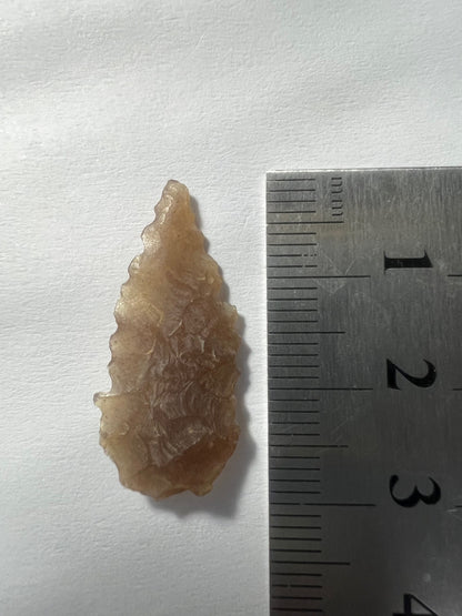 Stone Age Ancient Neolithic Stone Arrowhead in Display Box