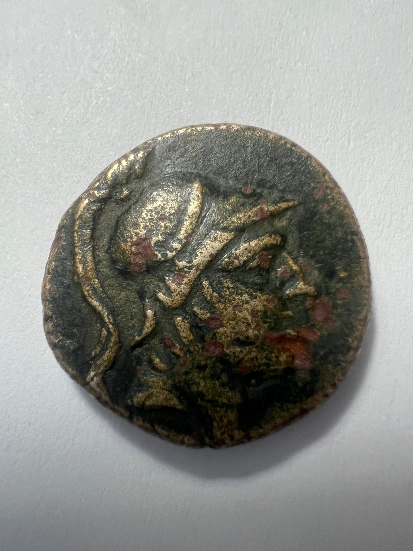 Ancient Greek Coin Mithradates VI Pontos Amisos head of Ares/sword 100 - 85 BC + Display box