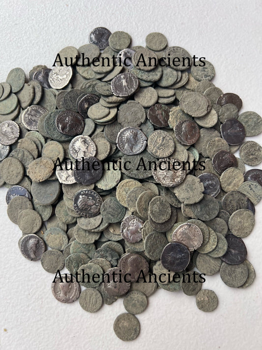 High Quality Genuine Uncleaned Ancient Roman Coin(SILVER COINS INCLUDED)